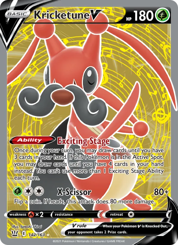 142 Kricketune V – Battle Styles