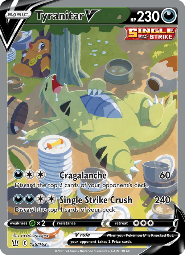 155 Tyranitar V – Battle Styles
