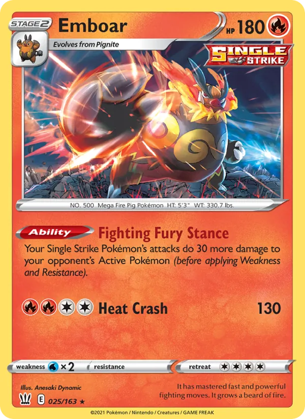25 Emboar – Battle Styles