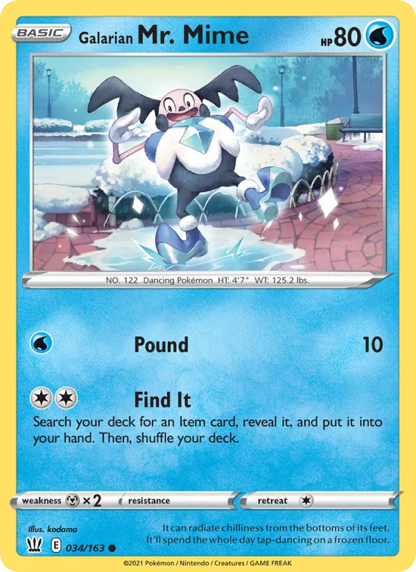 34 Galarian Mr. Mime – Battle Styles
