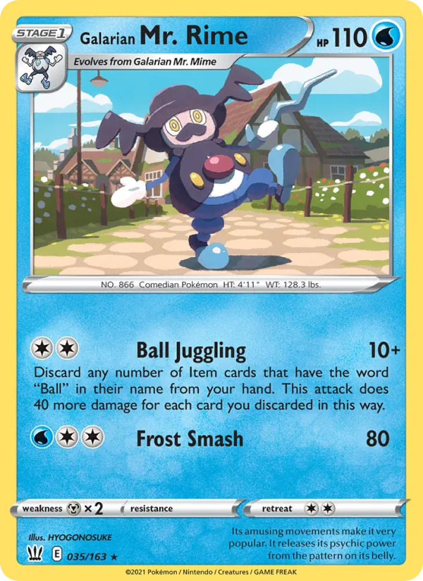 35 Galarian Mr. Rime – Battle Styles