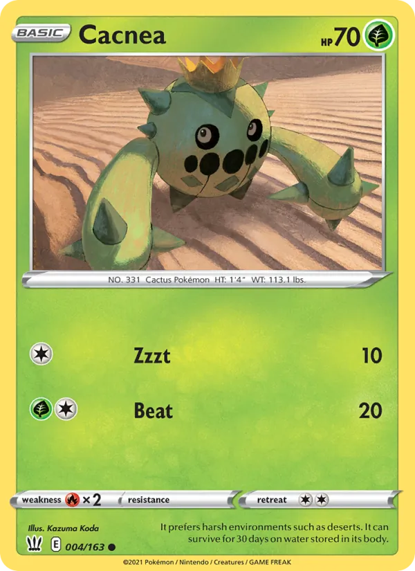 4 Cacnea – Battle Styles