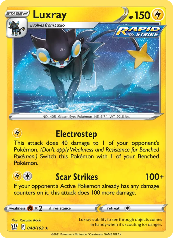 48 Luxray – Battle Styles