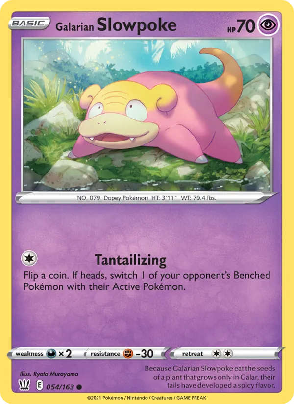 54 Galarian Slowpoke – Battle Styles