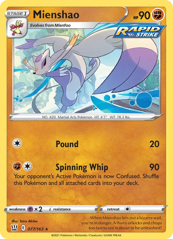 77 Mienshao – Battle Styles