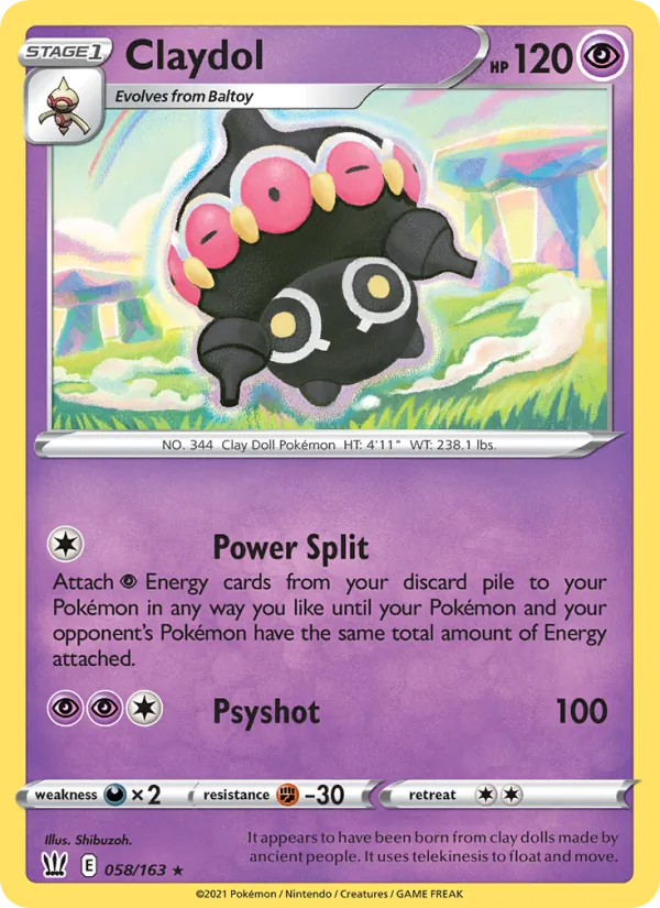 58-RH Claydol – Battle Styles
