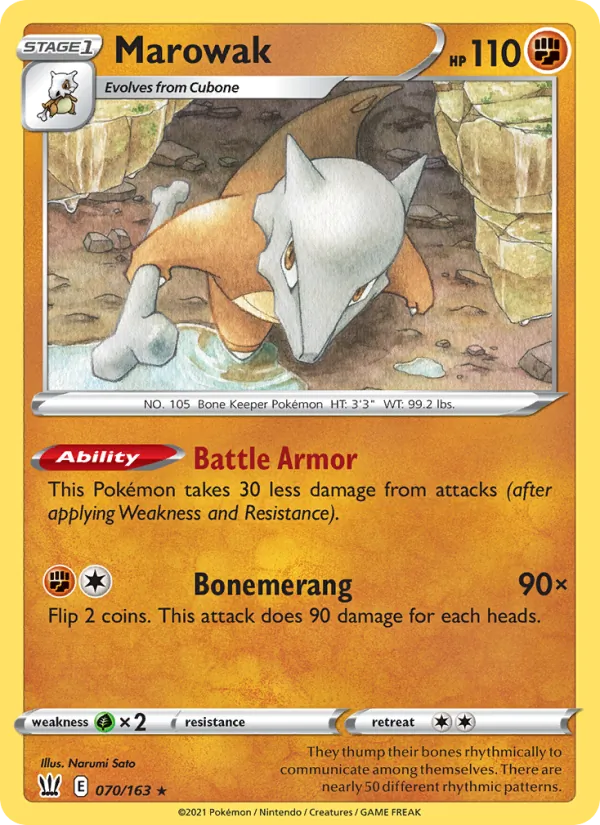 70-RH Marowak – Battle Styles