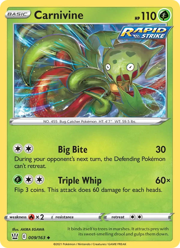 9-RH Carnivine – Battle Styles