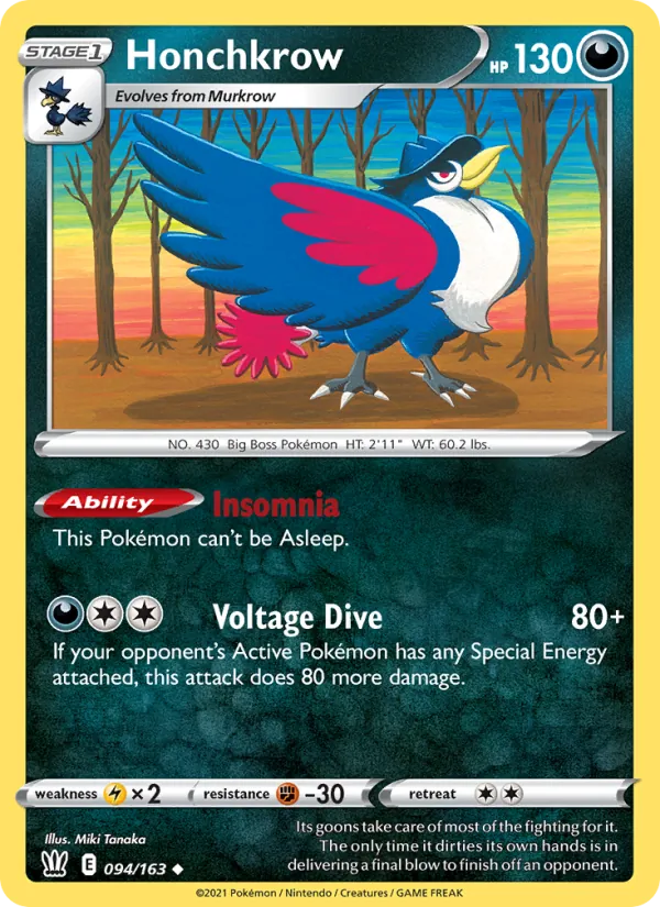 94-RH Honchkrow – Battle Styles