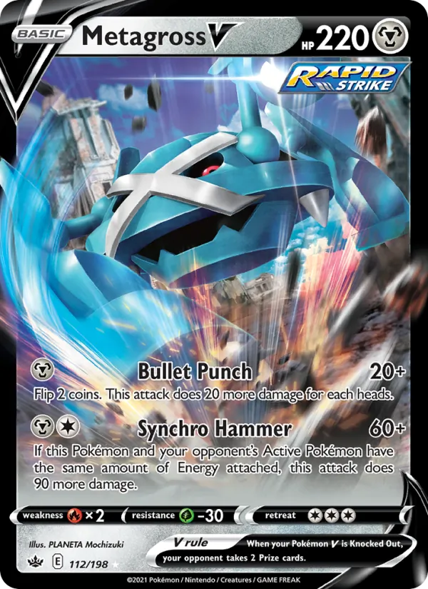 112 Metagross V – Chilling Reign