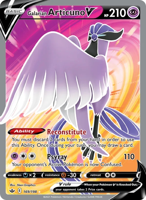 169 Galarian Articuno V – Chilling Reign