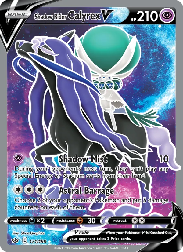 171 Shadow Rider Calyrex V – Chilling Reign