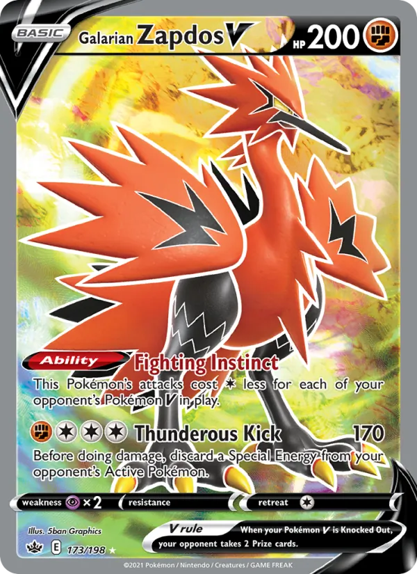 173 Galarian Zapdos V – Chilling Reign
