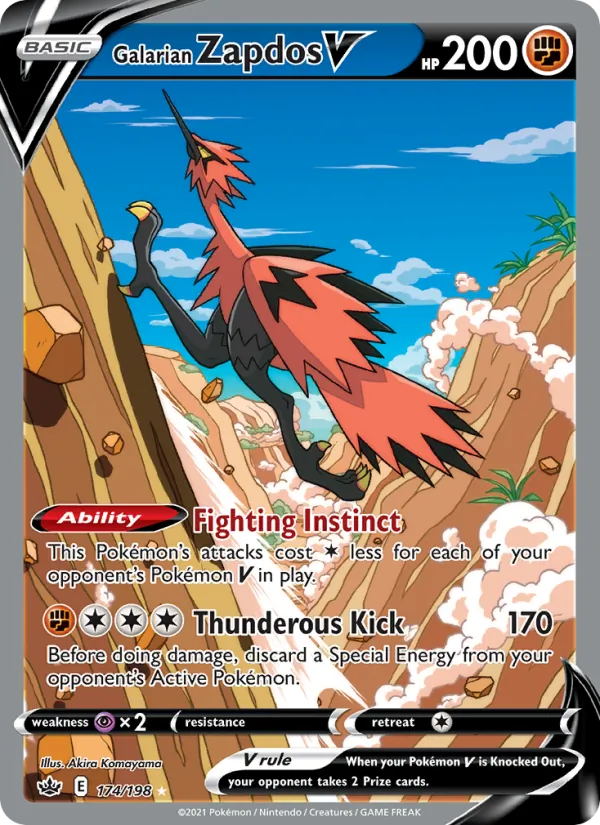 174 Galarian Zapdos V – Chilling Reign