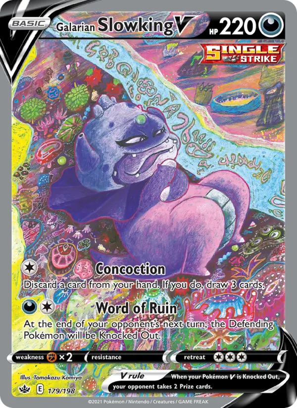 179 Galarian Slowking V – Chilling Reign