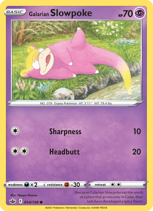 54 Galarian Slowpoke – Chilling Reign
