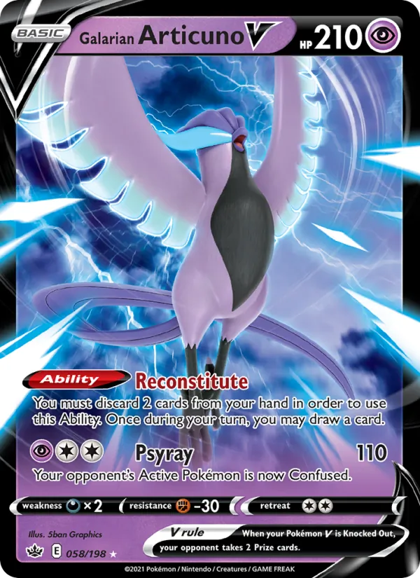 58 Galarian Articuno V – Chilling Reign