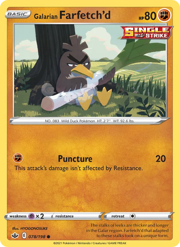 78 Galarian Farfetch'd – Chilling Reign