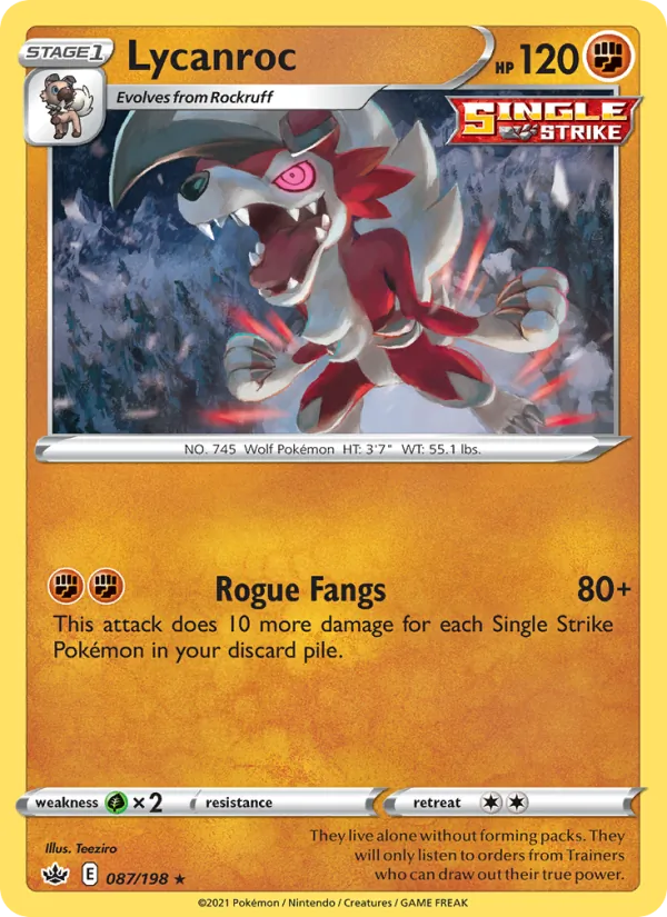 87 Lycanroc – Chilling Reign