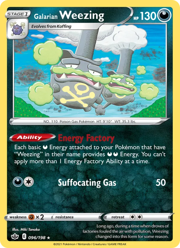 96 Galarian Weezing – Chilling Reign