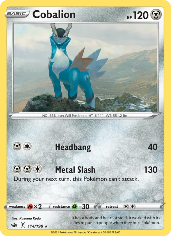 114-RH Cobalion – Chilling Reign