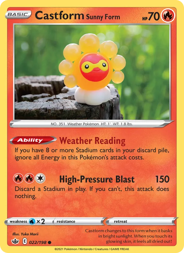 22-RH Castform Sunny Form – Chilling Reign