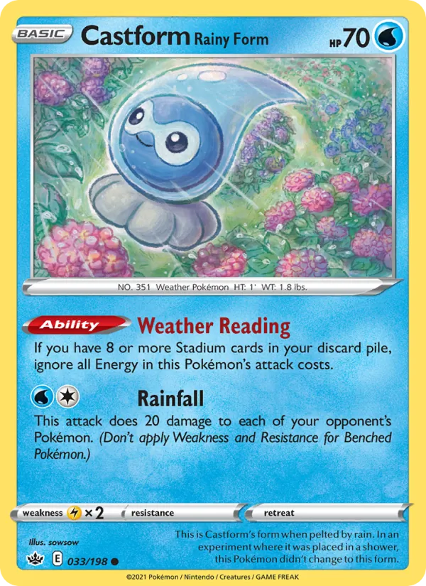 33-RH Castform Rainy Form – Chilling Reign