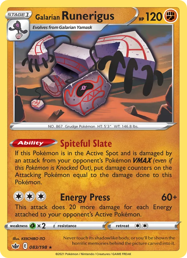 83-RH Galarian Runerigus – Chilling Reign