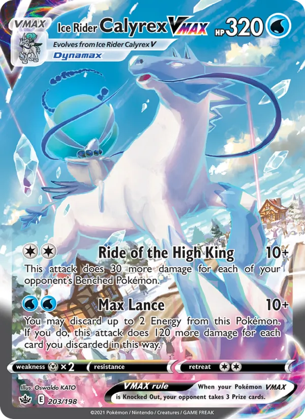 203 Ice Rider Calyrex VMAX – Chilling Reign
