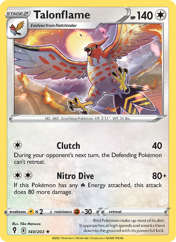 140 Talonflame – Evolving Skies