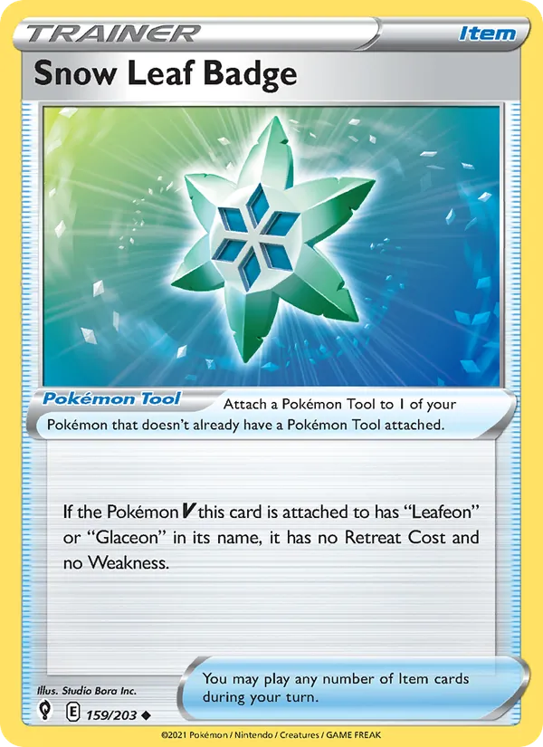 159 Snow Leaf Badge – Evolving Skies