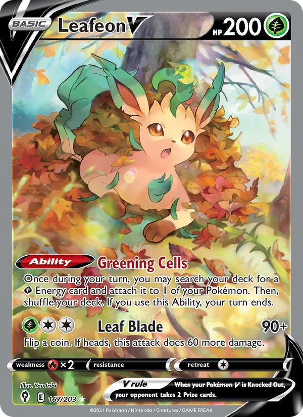 167 Leafeon V – Evolving Skies