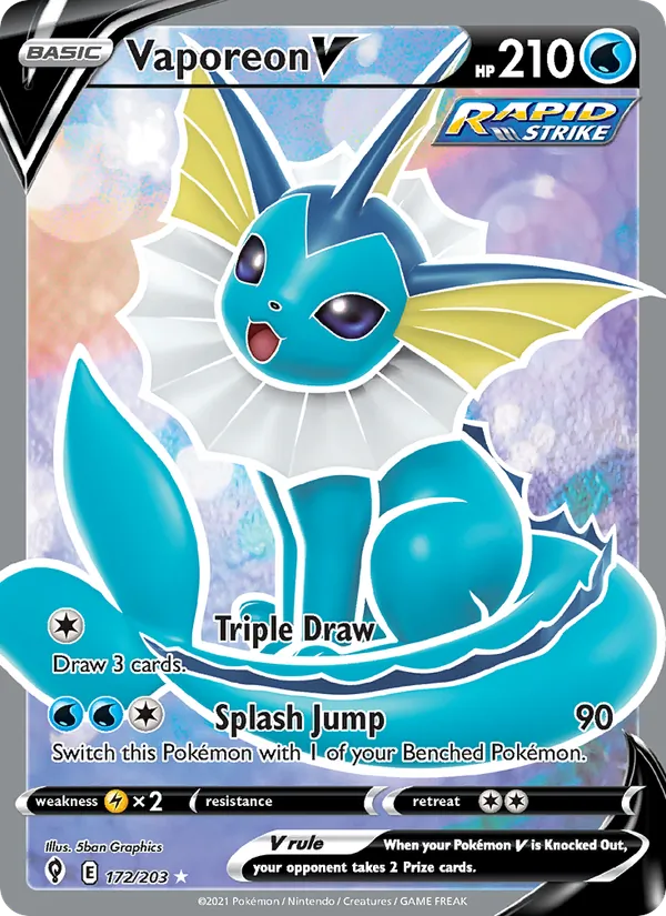 172 Vaporeon V – Evolving Skies