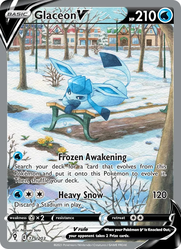 175 Glaceon V – Evolving Skies