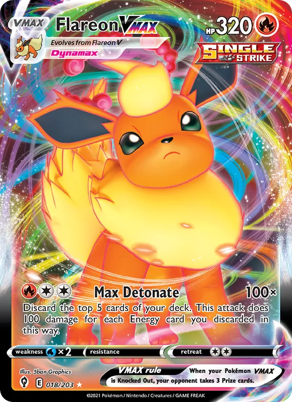18 Flareon VMAX – Evolving Skies
