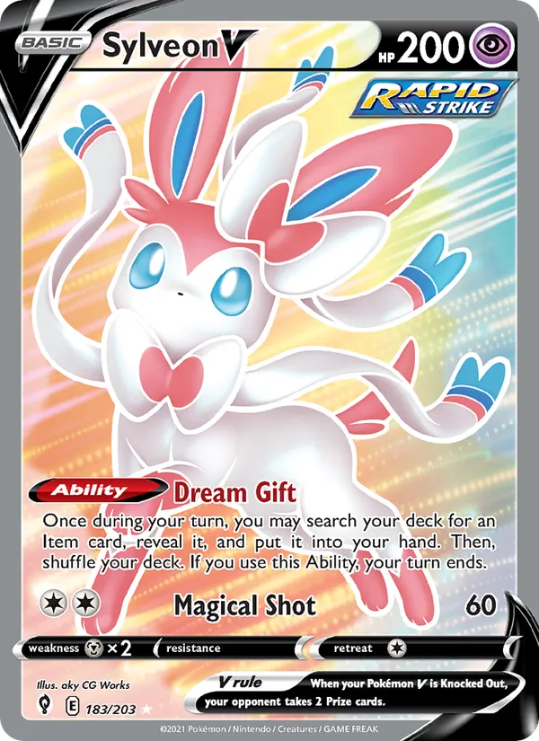 183 Sylveon V – Evolving Skies