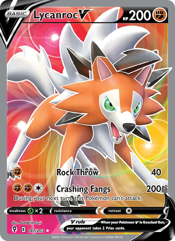 187 Lycanroc V – Evolving Skies