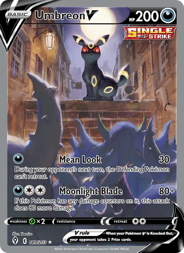 189 Umbreon V – Evolving Skies