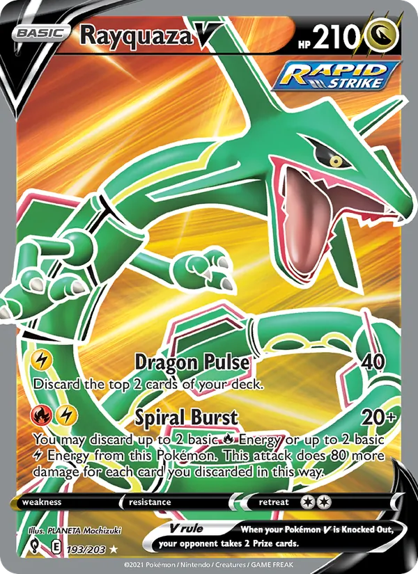 193 Rayquaza V – Evolving Skies
