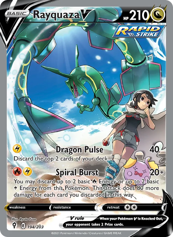194 Rayquaza V – Evolving Skies