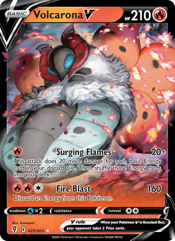 21 Volcarona V – Evolving Skies
