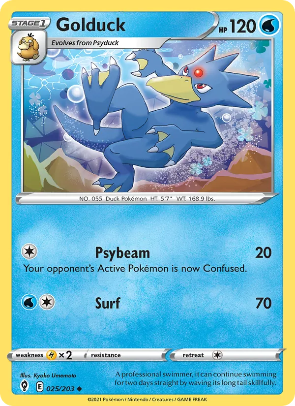 25 Golduck – Evolving Skies