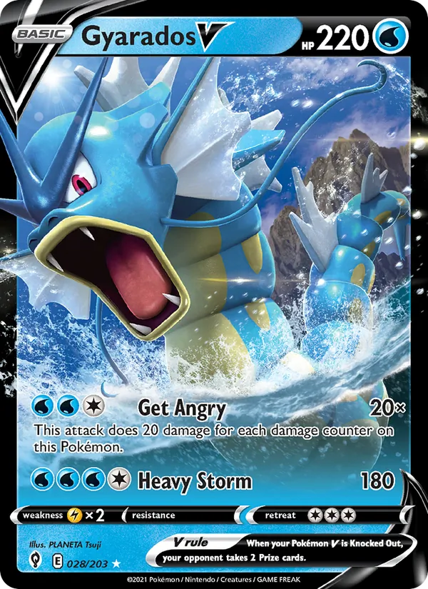 28 Gyarados V – Evolving Skies