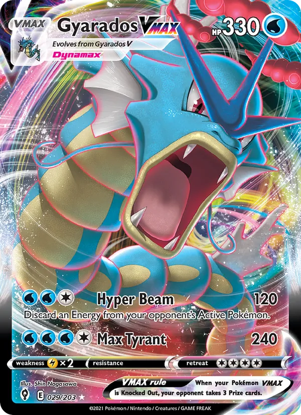 29 Gyarados VMAX – Evolving Skies
