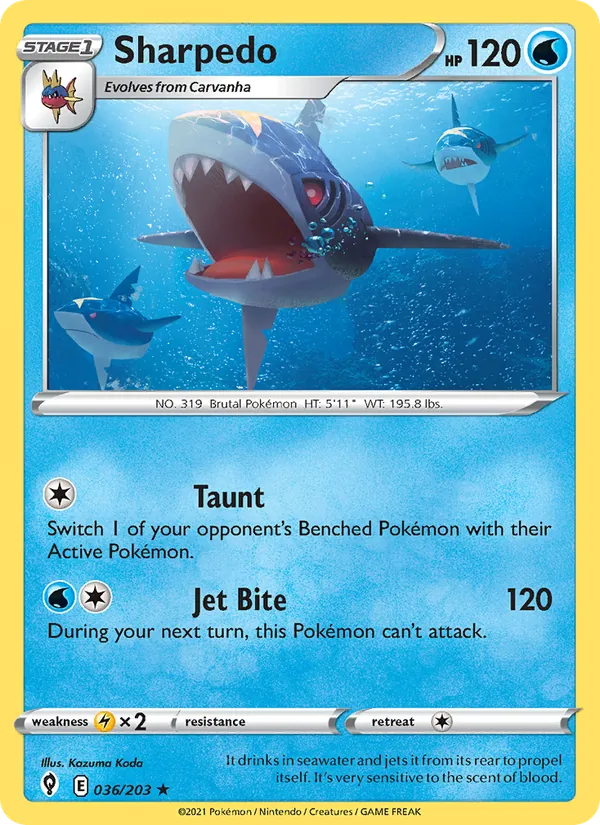 36 Sharpedo – Evolving Skies