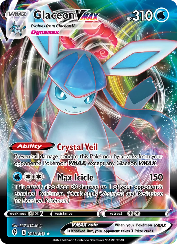 41 Glaceon VMAX – Evolving Skies
