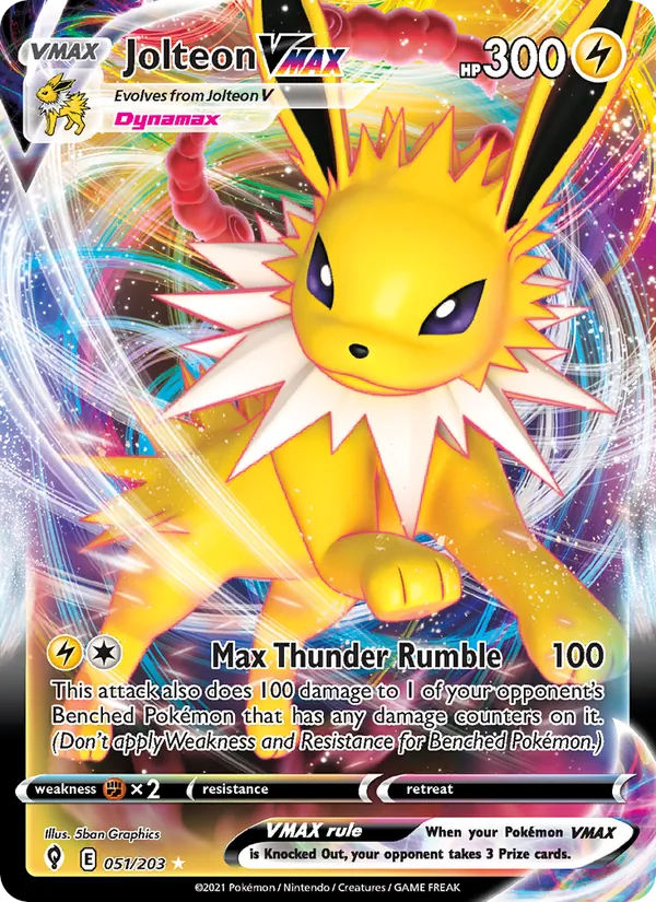51 Jolteon VMAX – Evolving Skies