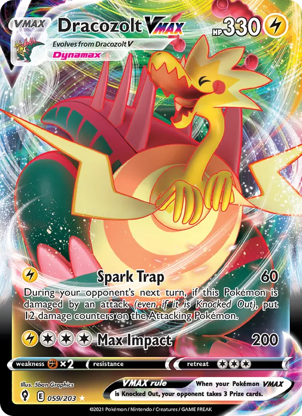 59 Dracozolt VMAX – Evolving Skies