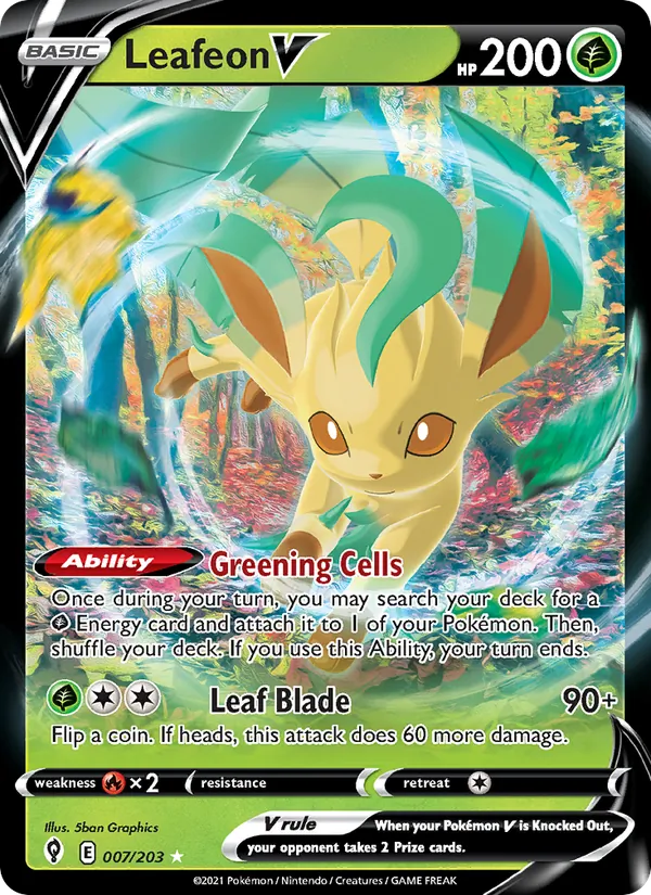 7 Leafeon V – Evolving Skies