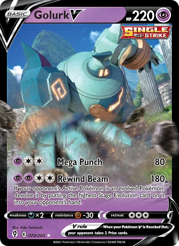 70 Golurk V – Evolving Skies